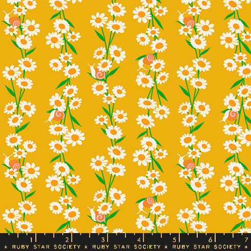 Carousel Daisy Chain in Goldenrod RS0098 11 - Ruby Star Society Sold by the Half Yard